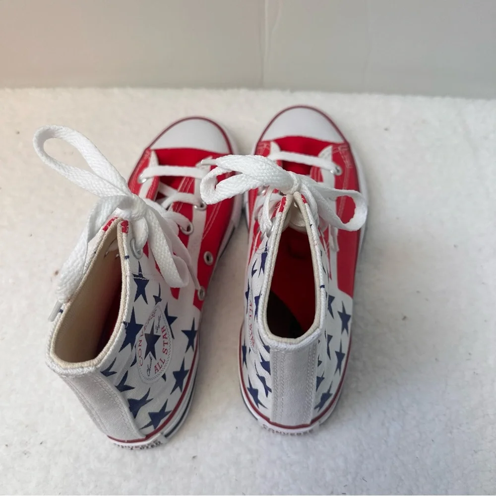 Converse Kids Red, White, and Blue High-Top Sneakers